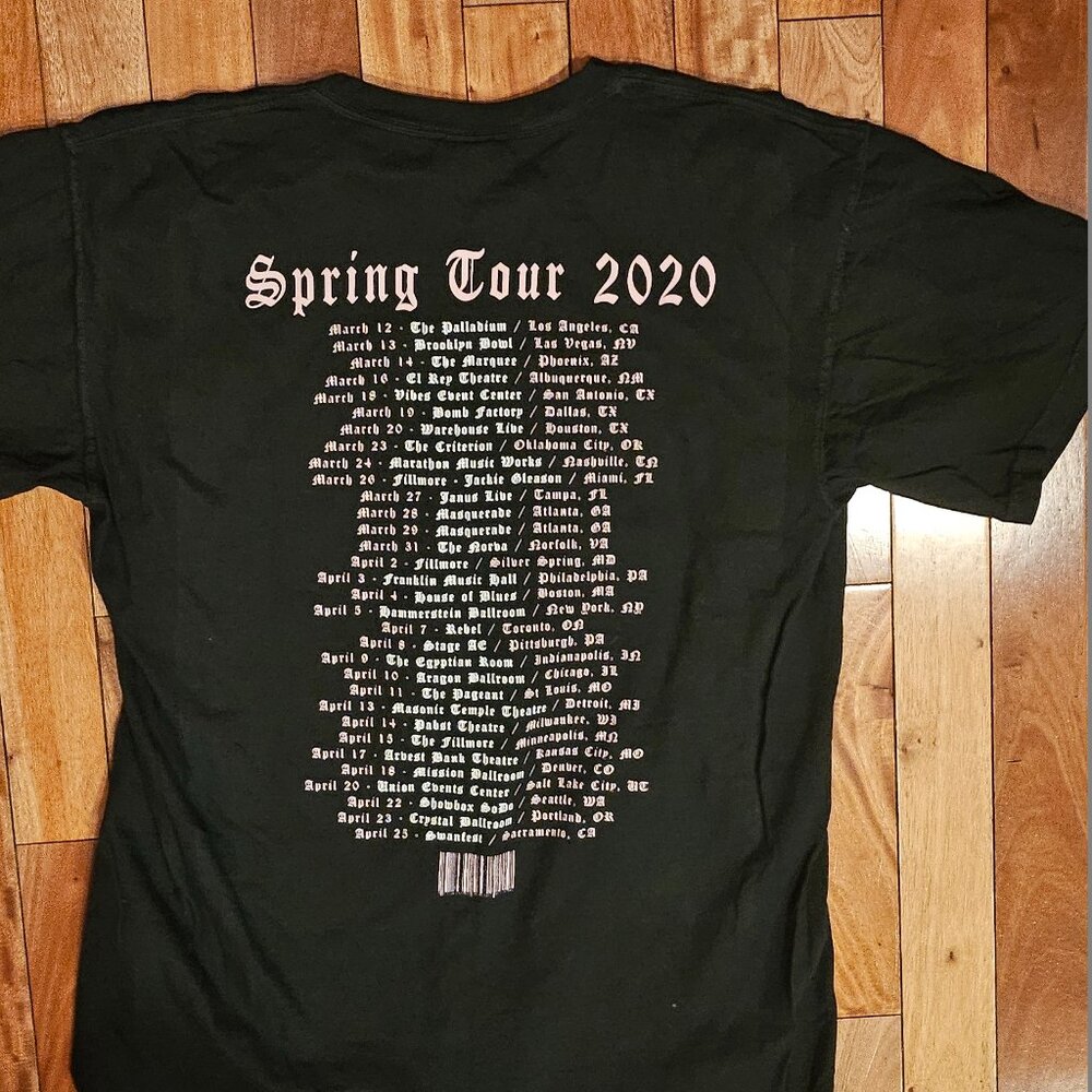 Size L ISSUES Band Shirt Black Pink Embroidered 2020 Tour Concert Official